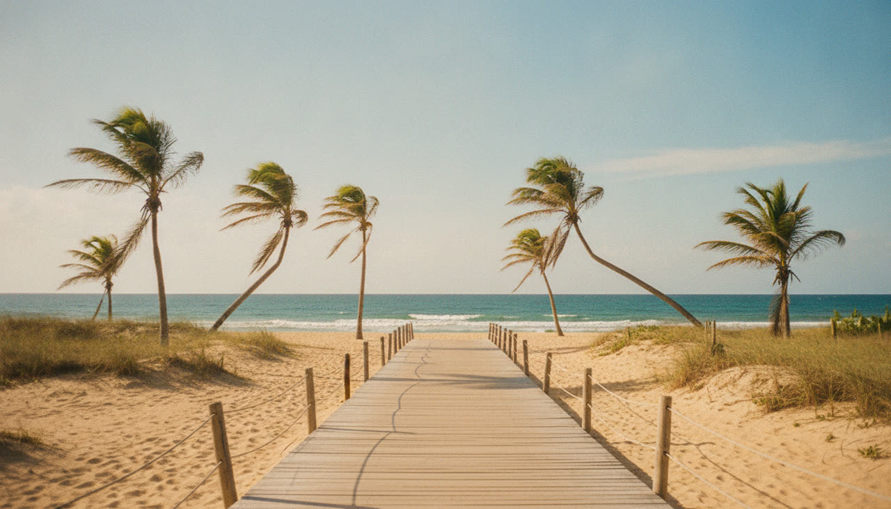 Beach boardwalk